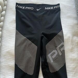 Nike Pro Black and White Leggings